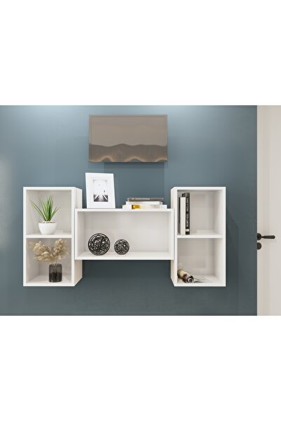 Nettrends Fonksiyonel Yatak Odası Konsolu ve Komodini Çok Amaçlı Depolama Üni...