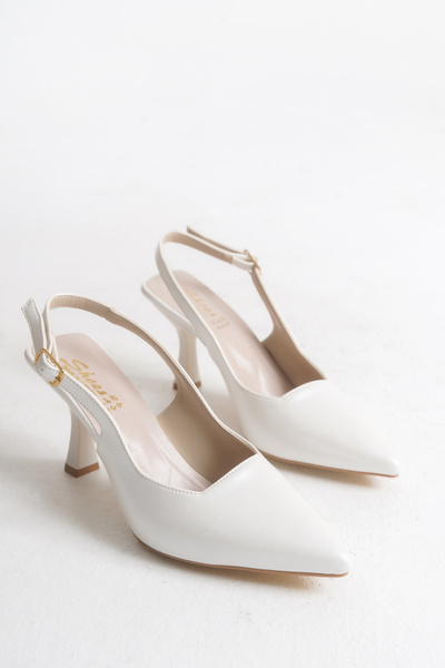 Nexs Women's Colorful Open Back Pointed Toe Heeled Shoes