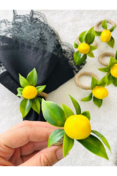 DİGGO Lemon Jute Napkin Ring (6 Pieces)