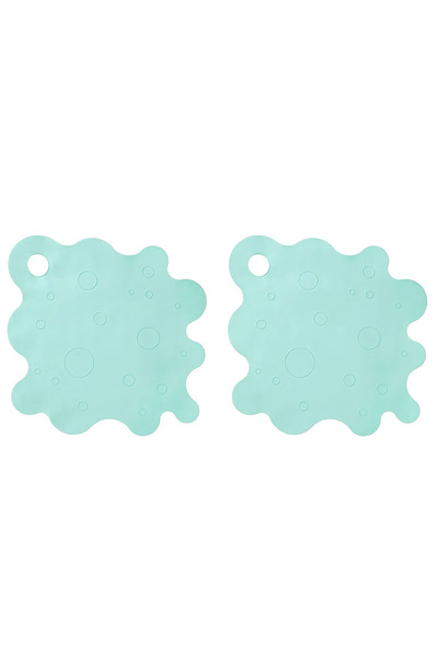 Binbirreyon Αντιολισθητικό Σετ Χαλάκι Μπανιέρας 2 Τεμάχια Χαλάκι Μπάνιου 43x43cm LB070