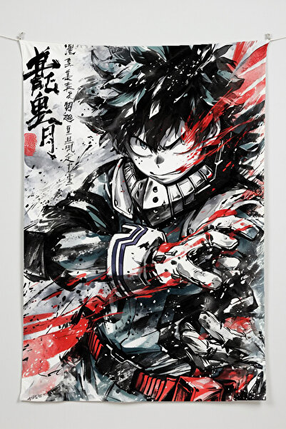 Charmbi My Hero Academia Dikey Duvar Örtüsü – Anime Temalı Kaliteli Kumaş Oda...