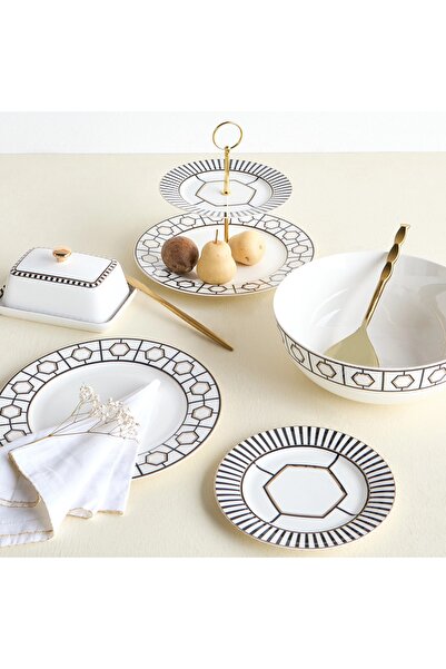 Generic Thahab New Bone China Dinner Plate - 27 cm