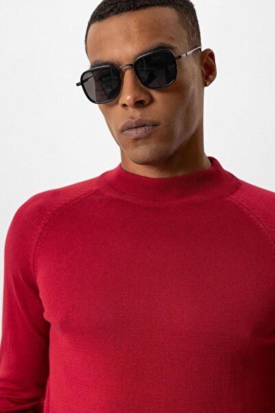 Antioch Burgundy Half-Thigh Men's Knitwear