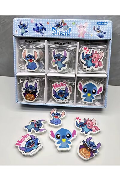 Meyra Accessories ممحاة ثلاثية الأبعاد على شكل شخصية ستيتش، هدية لطيفة لمرحلة ما قبل المدرسة، قطعة واحدة