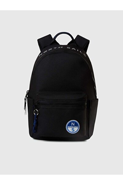 North Sails Su Geçirmez Pamuk Kanvas Sırt Çantası - Siyah