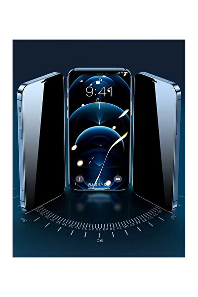 Fibaks iPhone 17 Pro Max Uyumlu Antistatic Tam Kapatan Hayalet Tamperli Cam Ekran Koruyucu Kırılmaz Cam