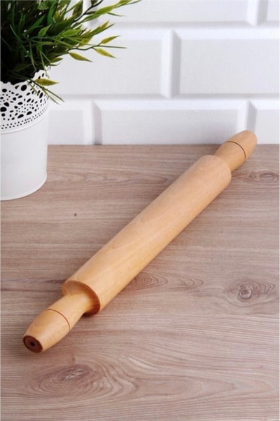 Bycomo Ahşap Merdane 50 CM – Yufka, Mantı ve Börek İçin Dayanıklı ve Ergonomik