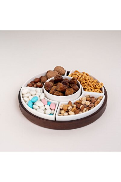 Dallaty white porcelain nut bowls set 6 pcs