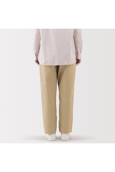 Muji Washed Cotton Easy Tapered Pants