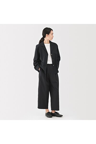 Muji Quick Dry Broadcloth Wide Tapered Pants