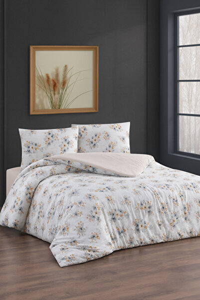 conzaliza Çift Kişilik Pamuklu Nevresim Takımı | Tam Takım Lastikli Çarşaflı |