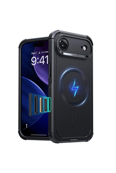 Stef's Cat Carcasă pentru iPhone 17 Air, Cyber ​​Halolock, S73, Policarbonat,...
