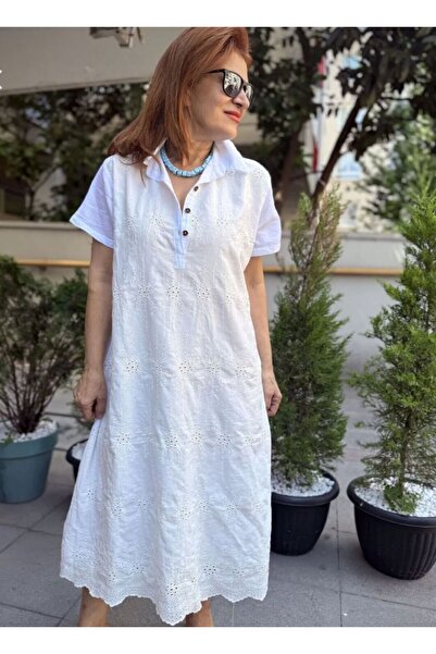 Sima Butik Women's Hand-Embroidered Dress