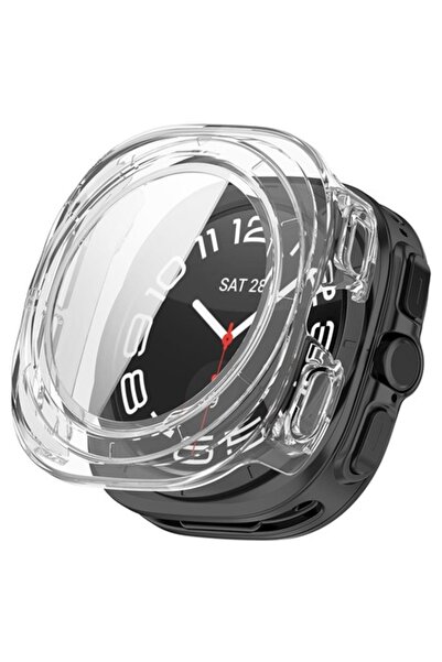 Stef's Cat Husa pentru Samsung Galaxy Watch Ultra 47mm + Folie, L21, Policarbonat, Clear