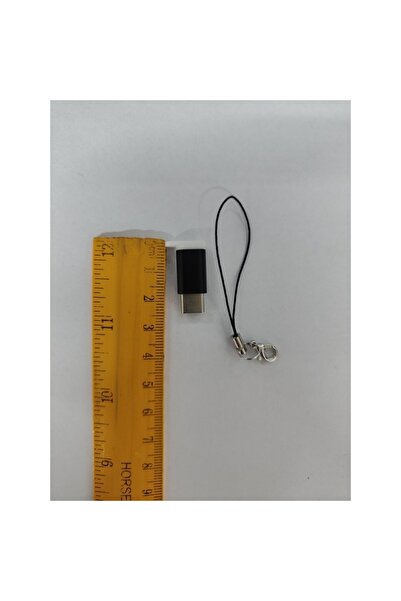 Stef's Cat Adaptor micro USB (mamă) la Type-C (mascul) cu breloc, negru