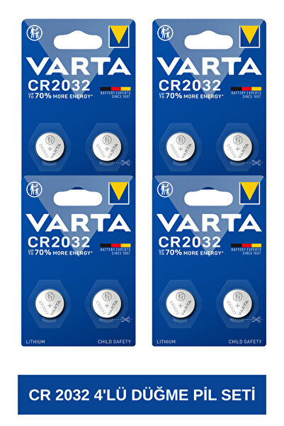 Varta Cr 2032 Lityum Düğme Pil 4'Lü Set