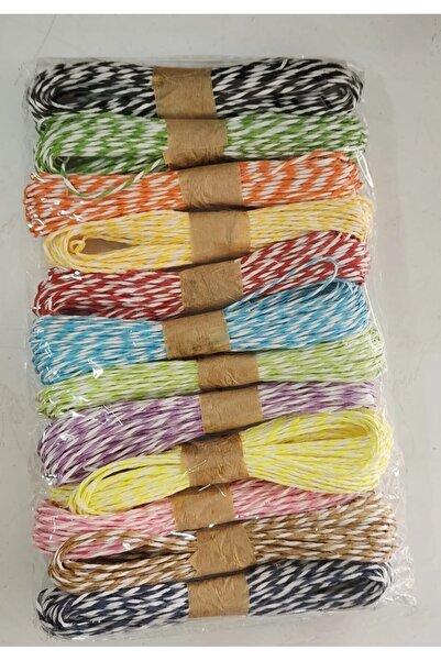 fundahobi خيط ورقي مختلط بلونين