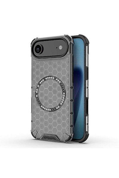 Stef's Cat Carcasă transparentă pentru iPhone 17 Air, HoneyComb Shield MagSaf...