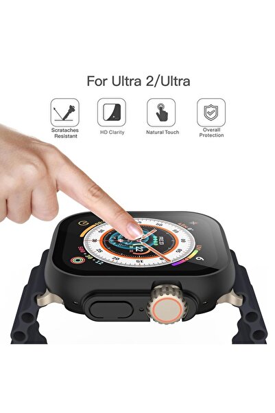 Danex Protective Case for Apple Watch Ultra/Ultra 2 + Foil, T62, Lexgard, Deep Dark