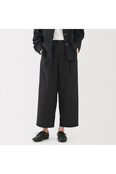 Muji Quick Dry Broadcloth Wide Tapered Pants
