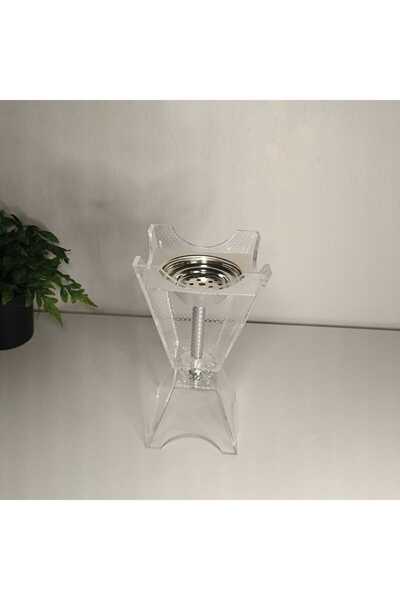 GIFT مبخره اكريلك بغطاء فضي