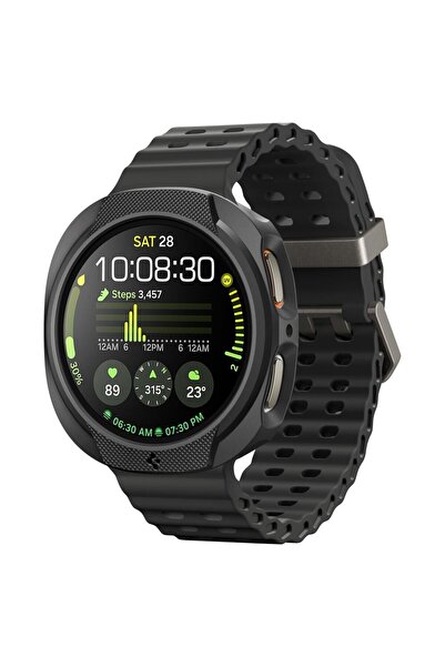 Stef's Cat Carcasă pentru Samsung Galaxy Watch8 40mm, Liquid Air, P44, Poliuretan, Negru Mat