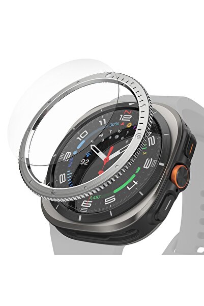 Stef's Cat Ramă pentru Samsung Galaxy Watch Ultra 47mm, U54, Metal, Argintiu