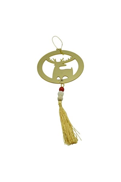 Stef's Cat Ornament brad, Ren, Auriu, Lucios, 8*25CM, Acril, Interior/ Exterior