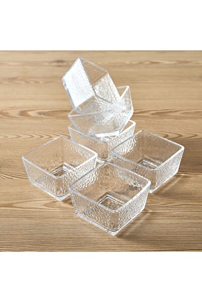 Generic Roya 6-Piece Square Appetizer Set with Stand