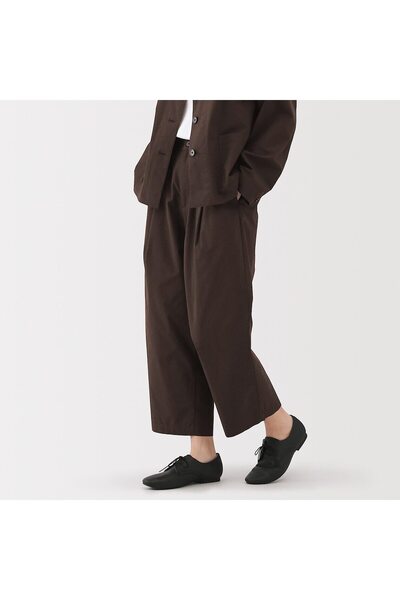 Muji Quick Dry Broadcloth Wide Tapered Pants