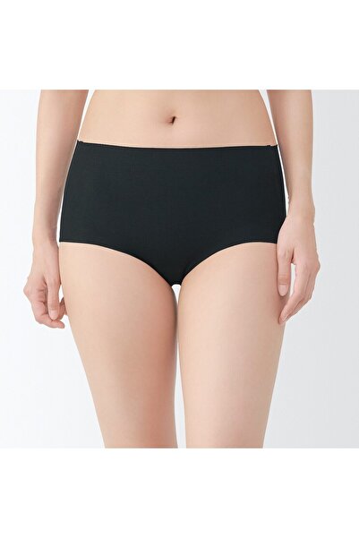 Muji Complete Seamless Cotton High-rise Shorts