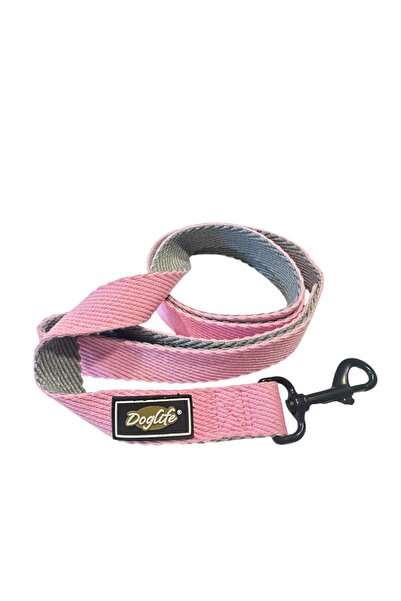 Doglife Pink Cotton Dog Walking Leash (2.5 cm X 120 cm)