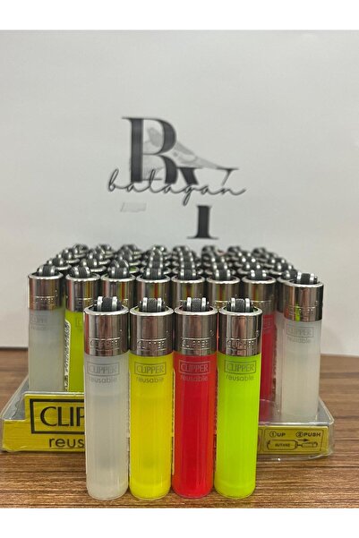 Clipper Reusable İnce Model 4 Adet Çakmak