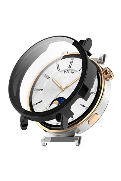 Stef's Cat Huawei Watch GT 4 41mm Case + Screen Protector, L16, Polycarbonate, Black