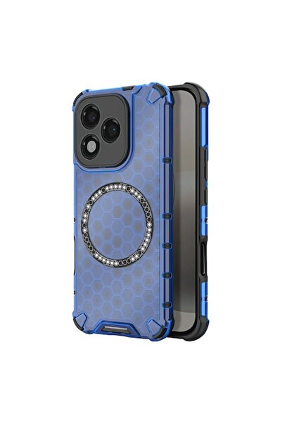 Stef's Cat Carcasă transparentă pentru Honor 400 Lite, protecție tip fagure d...