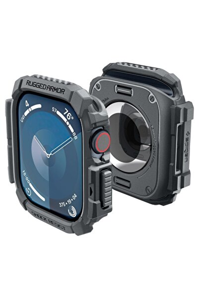 Stef's Cat Protective Case for Apple Watch 10 46mm, I24, Polyurethane, Dark Grey