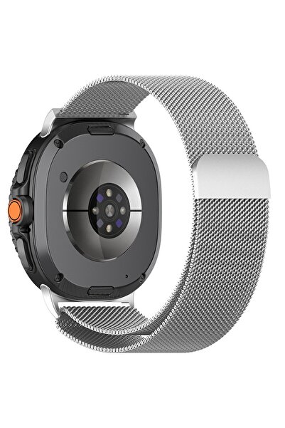Stef's Cat Curea pentru Samsung Galaxy Watch8 40mm/44mm/Classic, Watchband, P70, Otel, Silver