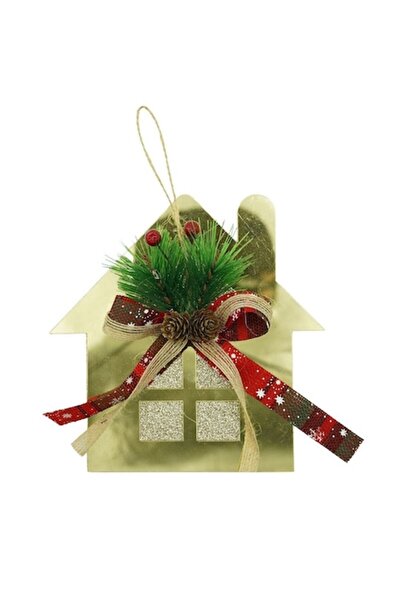 Stef's Cat Ornament Brad, Casa, Auriu, Lucios, 16*17CM, Acril, Interior/Exterior