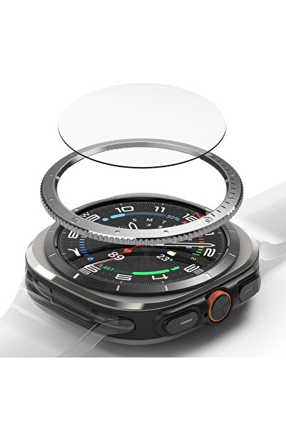 Stef's Cat Ramă pentru Samsung Galaxy Watch Ultra 47mm, U54, Metal, Argintiu