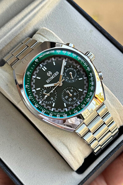 Store Functional Seiko Model Steel with Green Box Inside Waterproof Men's Watch