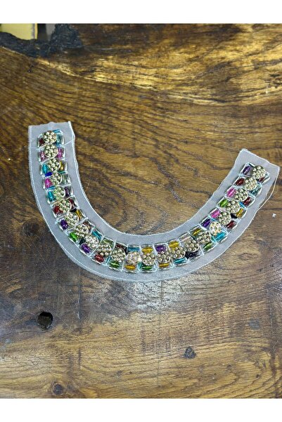 Gönülden Tasarım ACCESORIUL DE CUCIT CU GULER CULOARE CU BRODATURA 34X4 CM