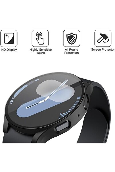 Danex Protective Case for Samsung Galaxy Watch7 40mm with Screen Protector, T63, Lexgard, Deep Dark