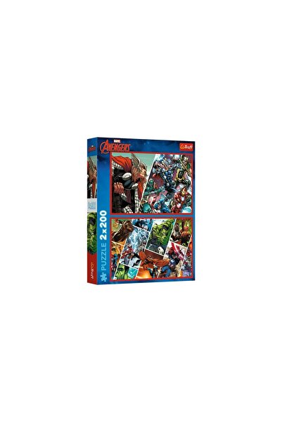 Trefl PUZZLE 2X200 MARVEL AVENGERS APARATORII LUMII