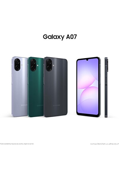 Samsung Galaxy A07 LTE, Android Smartphone, 64GB Storage, 4GB RAM, Light Violet, 6x OS Upgrades, Lar