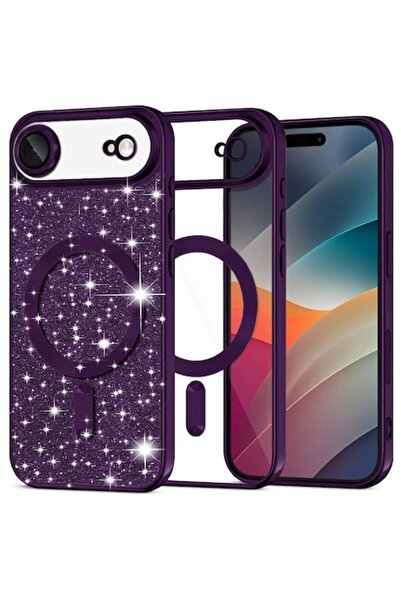 Stef's Cat Husa pentru iPhone 17 Air, Luxury Glitter MagSafe, F74, Poliuretan...