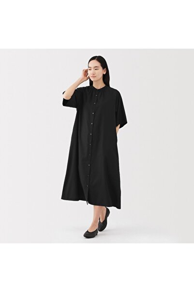 Muji Lyocell Blended 1/2 Sleeve Dress