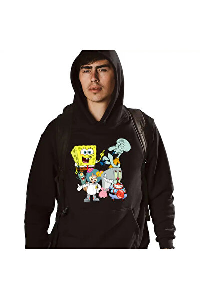 OEM Ανδρική Μπλούζα Φούτερ Μπομπ Σφουγγαράκης Κινούμενα Σχέδια