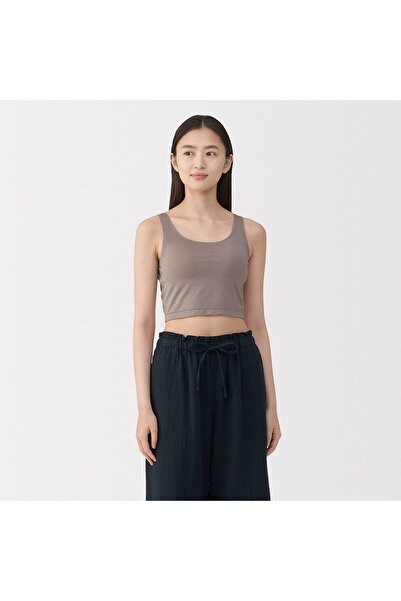 Muji Lyocell Blended Half Bra Tank Top