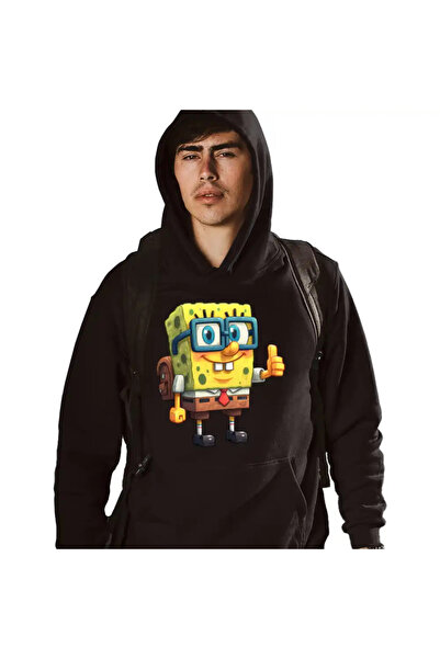 OEM Hanorac Barbati Minecraft SpongeBob Nerd Sponge Bob Pantaloni Patrati