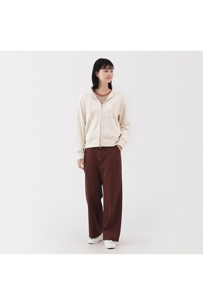 Muji French Terry Sweat Zip Up Hoody